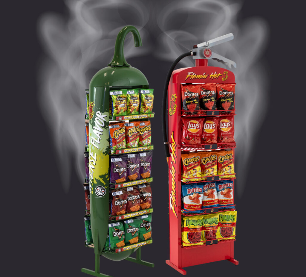 Frito Lay Display Box Racks Frito Lay Jalapeno Intense Flavor Display - Bish Creative